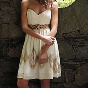 ANTHRO Moulinette Soeurs strapless dress size 2